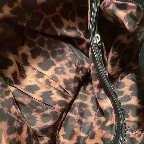 B Makowsky Pebbled Black Leather Silver Tone Hardware Satchel Shoulder Bag Tote - Picture 3 of 7